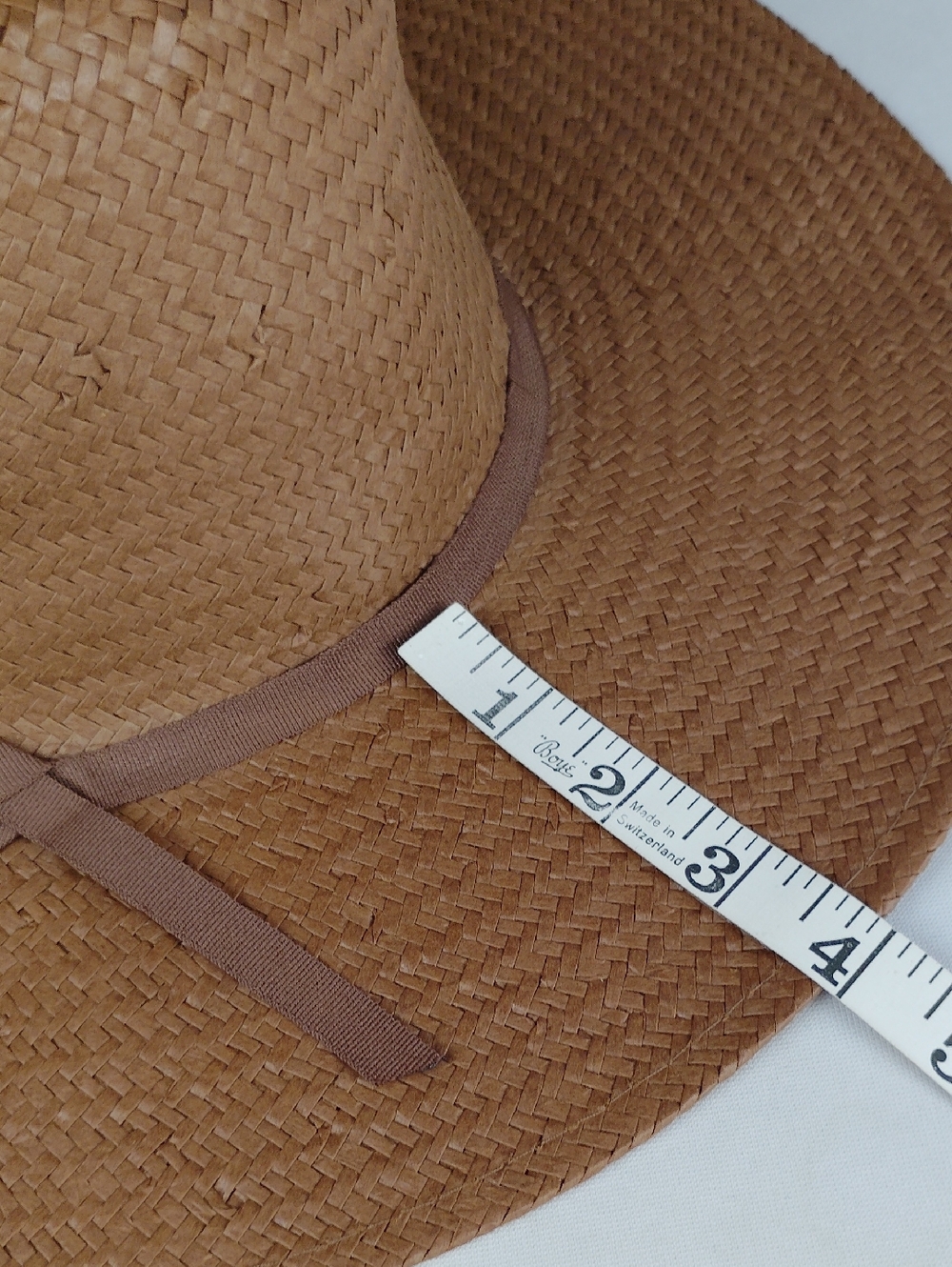Brixton Wide Brim Straw Fedora Hat . - Picture 10 of 12